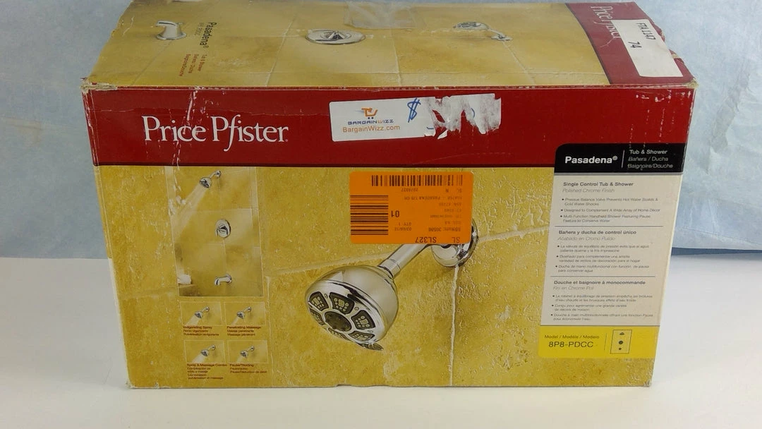 Bargainwizz Bath Price Pfister 8p8pdcc "Single Handle" Tub & Shower Faucet - Chrome 74 3 Bargainwizz Bath Price Pfister 8p8pdcc "Single Handle" Tub & Shower Faucet - Chrome 74