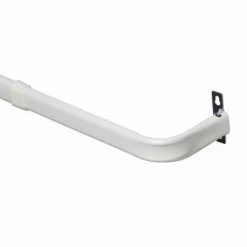 Bargainwizz Mainstays 28-48 In. Basic Adjustable Curtain Rod, 3 In, White Home Decor