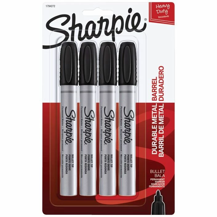 Bargainwizz Sharpie Permanent Markers Black Pro Bullet Tip (4-Pack) Blacks Office Supplies 2 Bargainwizz Sharpie Permanent Markers Black Pro Bullet Tip (4-Pack) Blacks Office Supplies