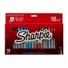 Bargainwizz Sharpie Permanent Marker Fine Point Pack 18ct, Multi-Colored Office Supplies