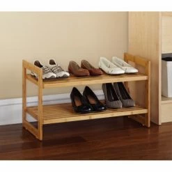 Bargainwizz Bamboo Shoe Rack