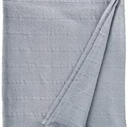 Bargainwizz Eddie Bauer Gray Cotton F/Q Blanket Home & Garden