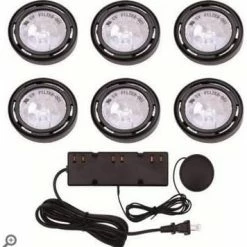 Bargainwizz PUCK LIGHTS UTILITECH 120V 6-LIGHT XENON ACCENT KIT 3-LEVEL TOUCH DIMMER Home & Garden
