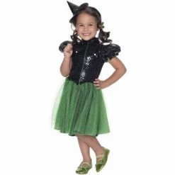 Bargainwizz Costumes Wizard Of Oz Wicked Witch Sequin Dress Costume