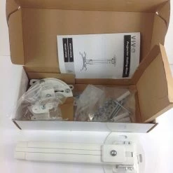 Bargainwizz VIVO Universal Extending White Ceiling Projector Mount / Height Adjustable Projection (MOUNT-VP02W)