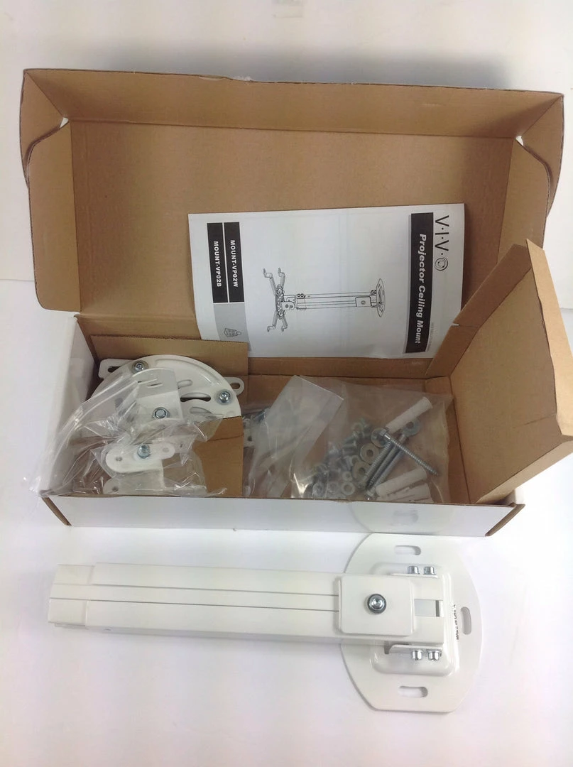 Bargainwizz VIVO Universal Extending White Ceiling Projector Mount / Height Adjustable Projection (MOUNT-VP02W) 2 Bargainwizz VIVO Universal Extending White Ceiling Projector Mount / Height Adjustable Projection (MOUNT-VP02W)