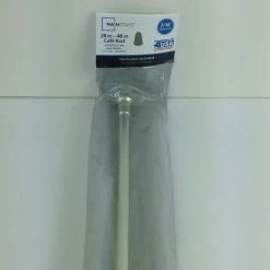 Bargainwizz Mainstays 28-48 In. Adjustable Cafe Curtain Rod, 7/16 In. Diameter Home Decor