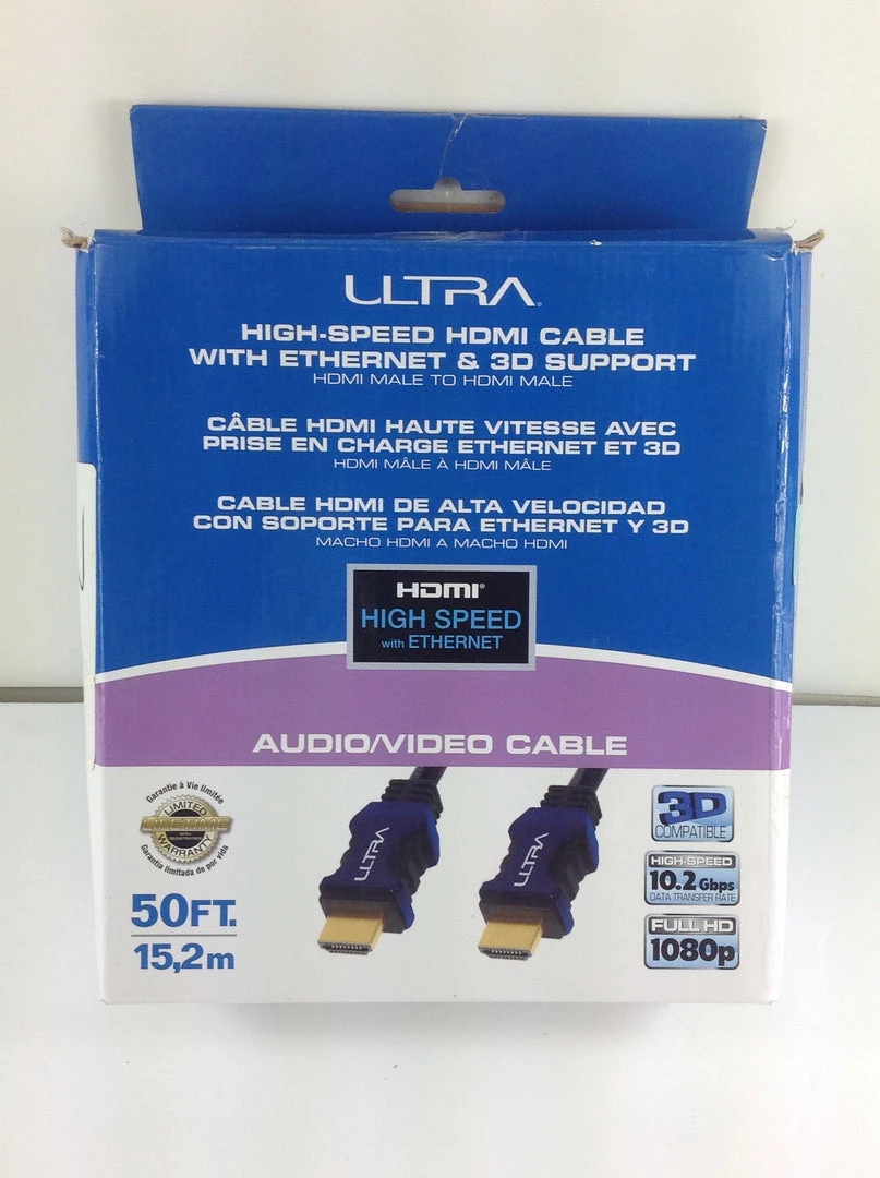 Bargainwizz Electronics, Computer & Office Ultra 50FT High Speed HDMI Cable With Ethernet And 3D Support -10.2Gbps, 1080 2 Bargainwizz Electronics, Computer & Office Ultra 50FT High Speed HDMI Cable With Ethernet And 3D Support -10.2Gbps, 1080