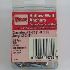 Bargainwizz Zinc-Plated Steel Hollow Wall Anchors