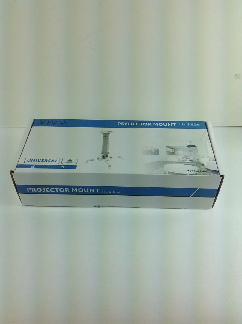 Bargainwizz VIVO Universal Extending White Ceiling Projector Mount / Height Adjustable Projection (MOUNT-VP02W) 3 Bargainwizz VIVO Universal Extending White Ceiling Projector Mount / Height Adjustable Projection (MOUNT-VP02W)